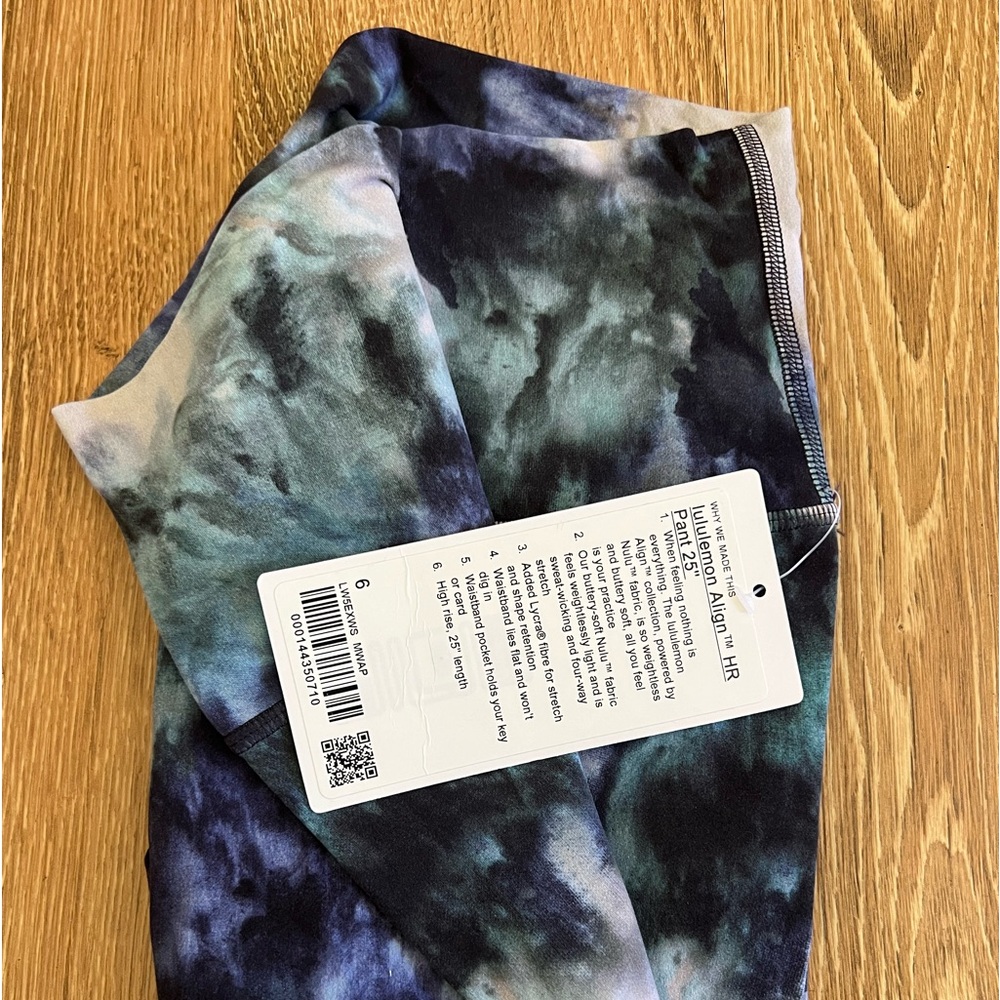 Lululemon Align legging high rise 25”, Size 6, NWT